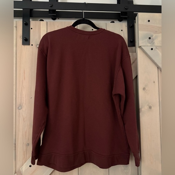 HDYWT Classic Oversized Sweat Set-Maroon - Picture 14 of 16